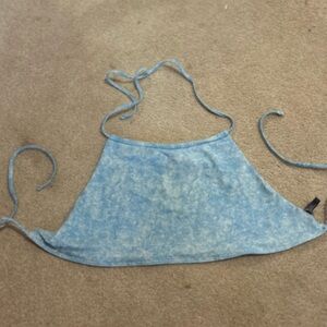 Light Blue Halter Swim Top